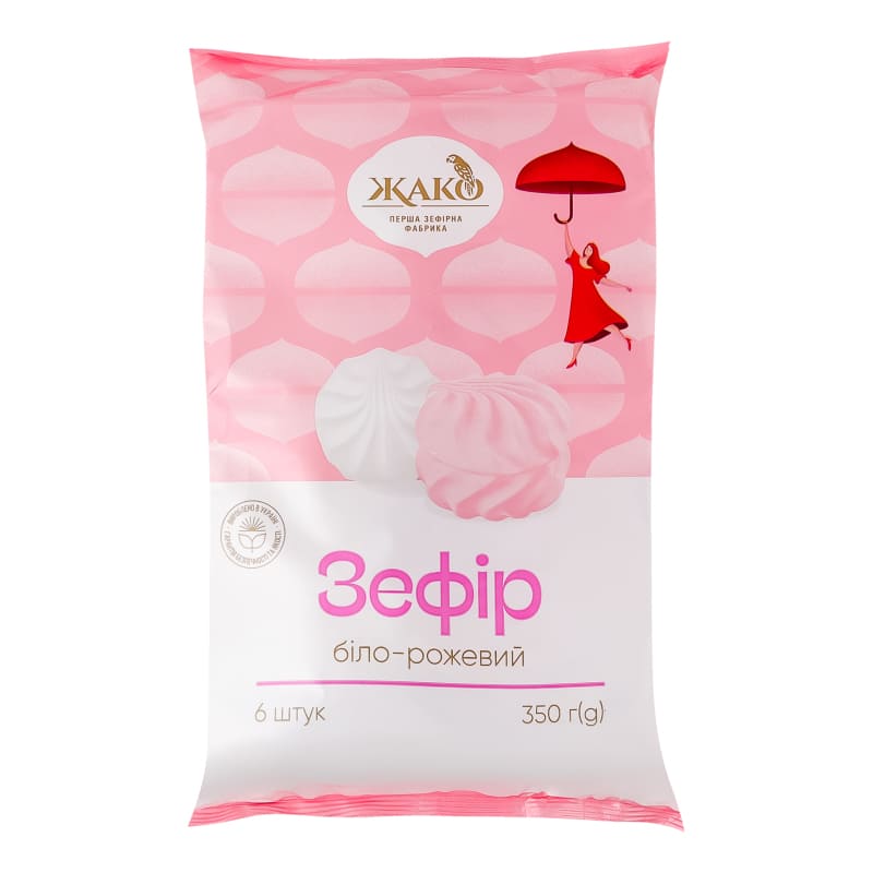 Zefir alb-roz Jhako 350gr
