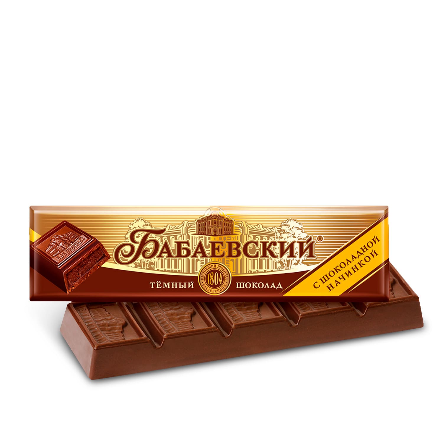 Babaevski dark chocolate with chocolate filling 50gr