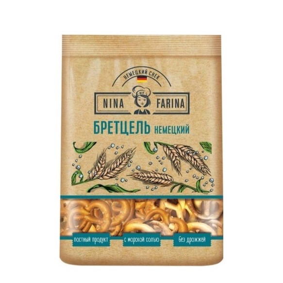 Brezel cu sare de mare Nina Farina 180GR