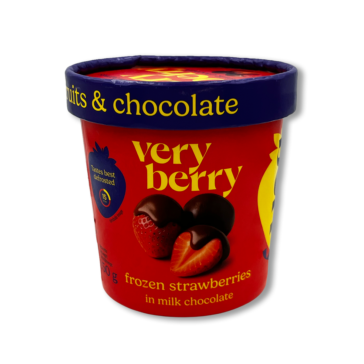 CĂPȘUNI ÎN CIOCOLATĂ CU LAPTE 150GR VERY BERRY
