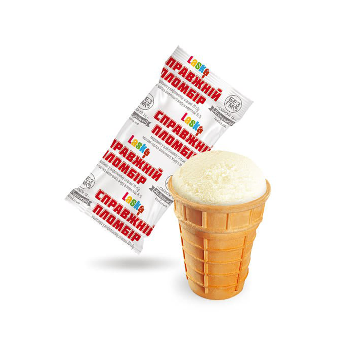 INGHETATA PLOMBIR IN CORNET DE NAPOLITANA 70GR LASKA