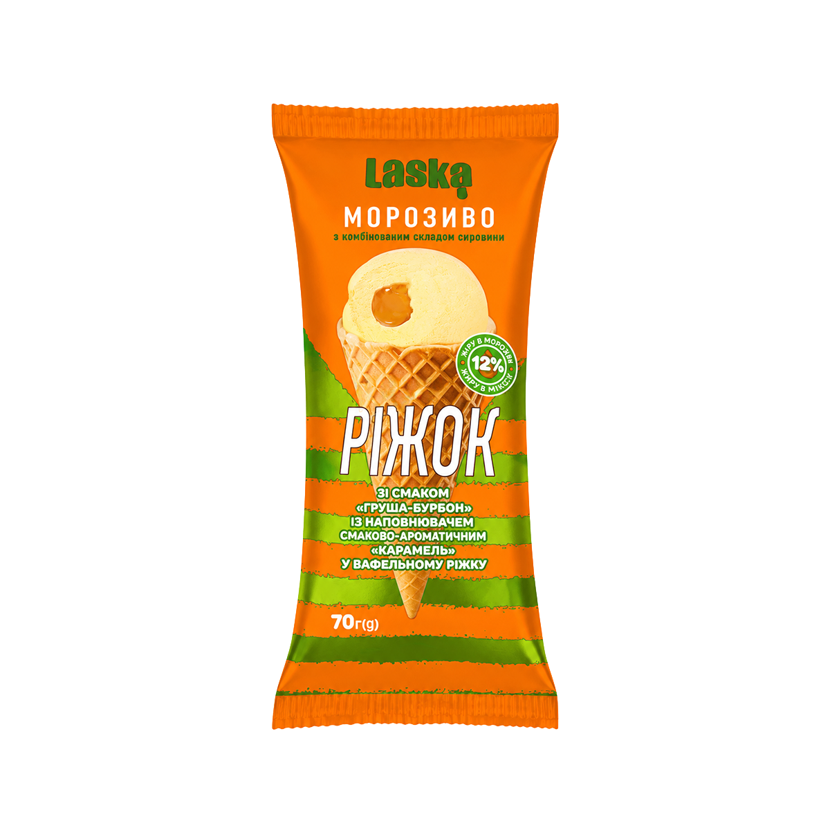 INGHETATA PARA BOURBON/CARAMEL 70G LASKA