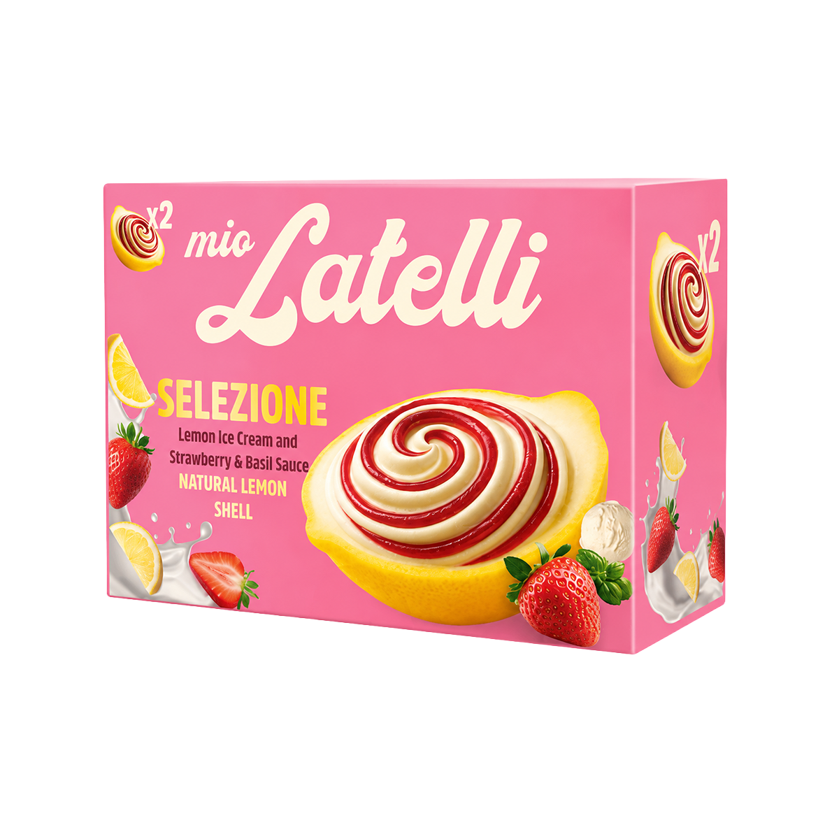 INGHETATA DE LAMAIE SI CAPSUNI IN COAJA NATURALA DE LAMAIE 2x60GR