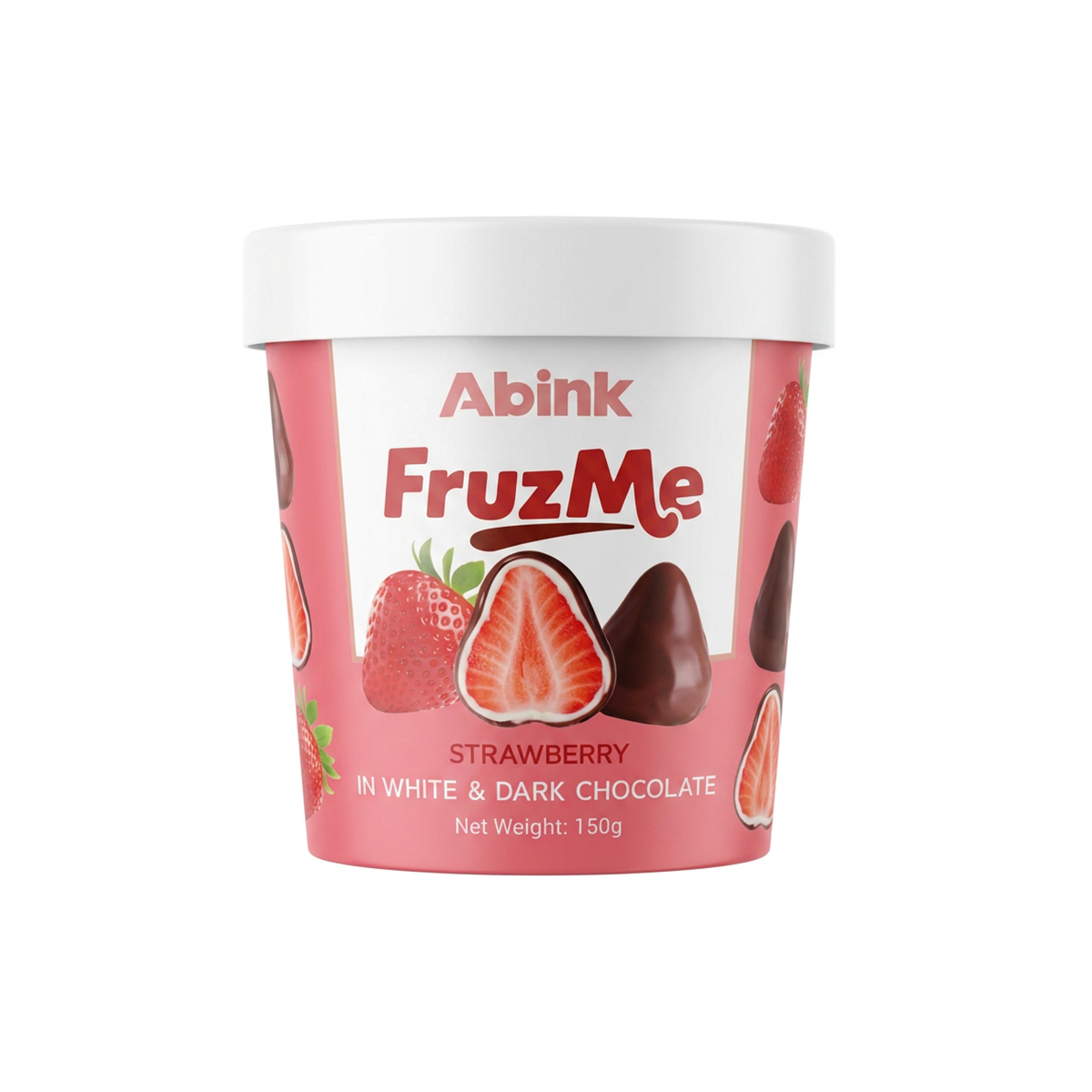CAPSUNI IN CIOCOLATA ALBA SI NEAGRA FRUZ ME 150GR ABINK