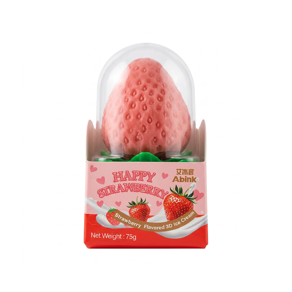 INGHETATA HAPPY STRAWBERRY CAPSUNA 75GR ABINK