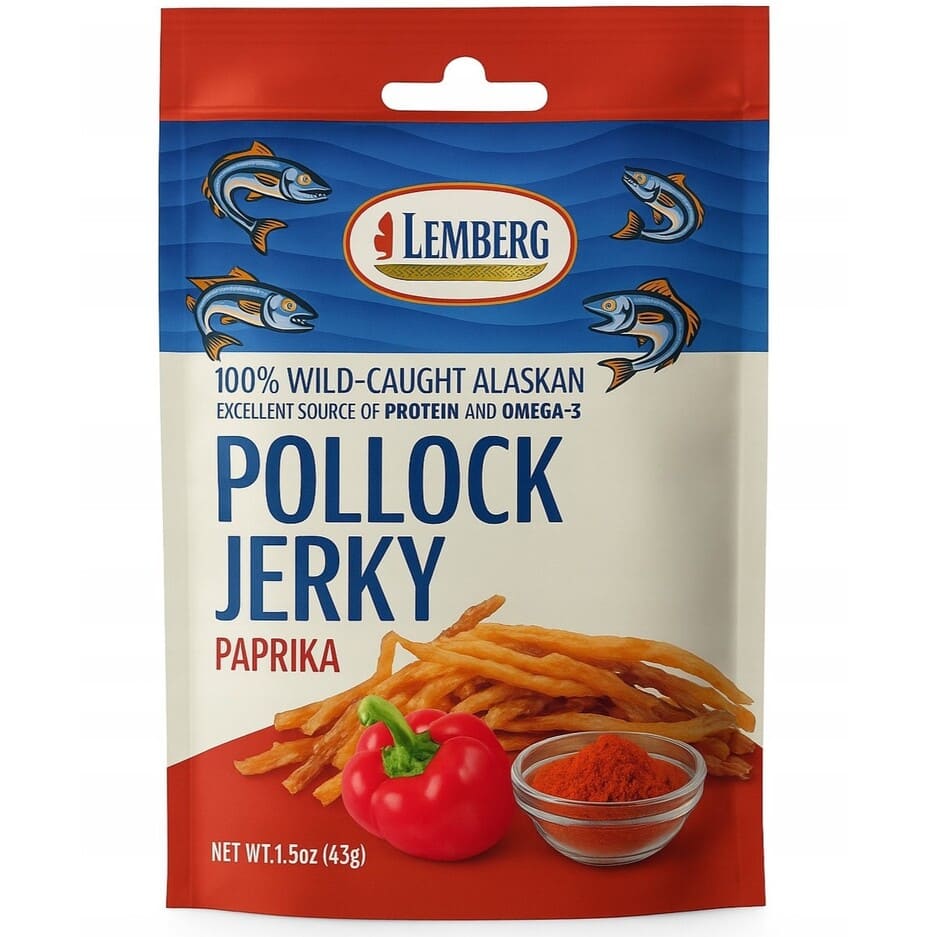 Pollock jerky with paprika “Lemberg”