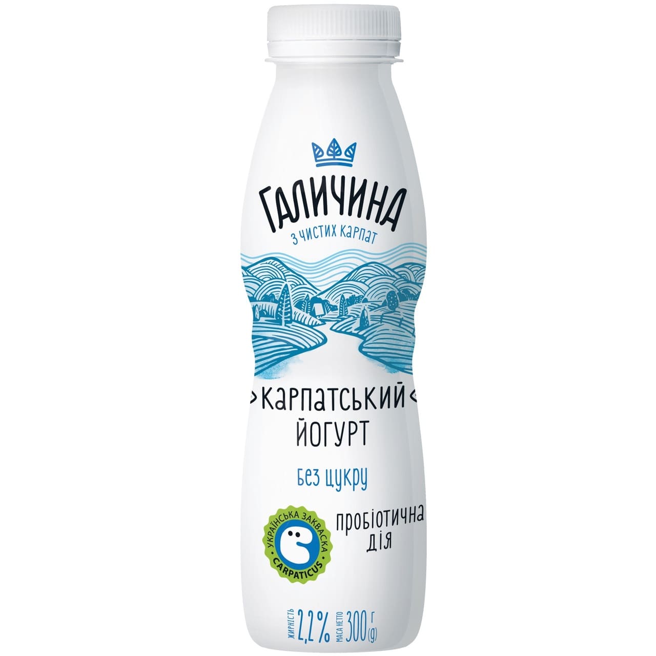 Iaurt Carpați fără zahăr 2,2% Galichina 300ml