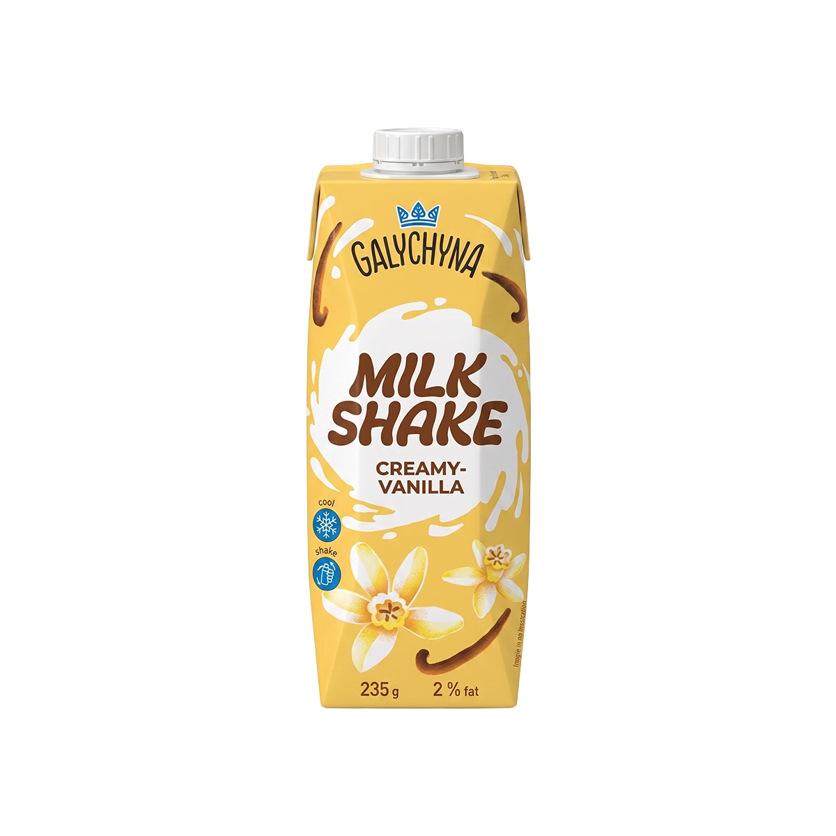 LAPTE COCKTAIL VANILIE 2% 235g GALICINA