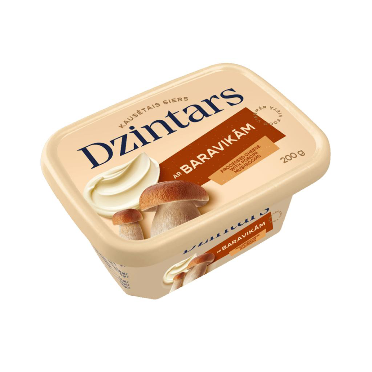 BRANZA TOPITA CU CIUPERCI 200GR DZINTARS