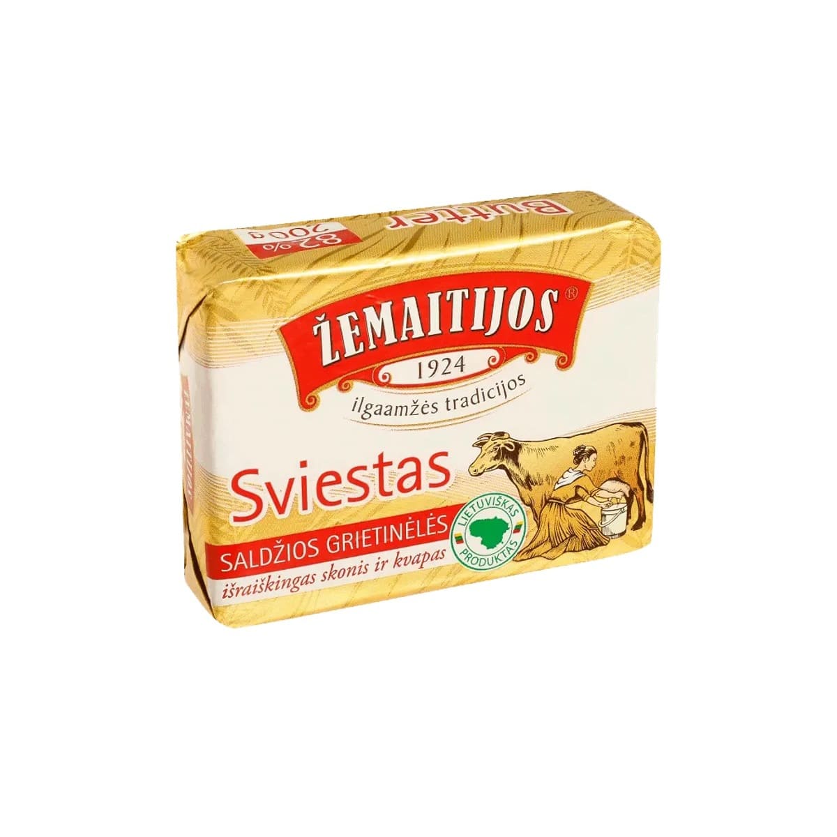 Unt 82% Žemaitijos 200gr