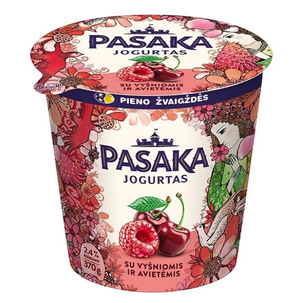 Raspberry/Cherry Yogurt “Pasaka”