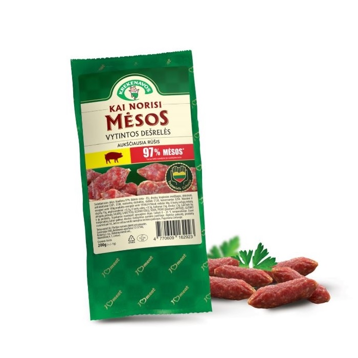 Cârnați mici uscați Gourman Krekenavos 200gr