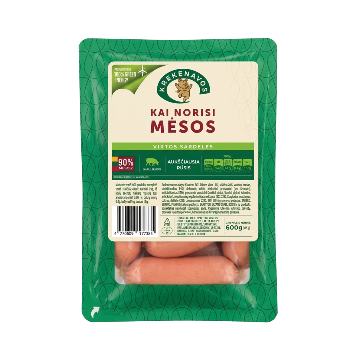 CARNATI 600GR KREKENAVOS