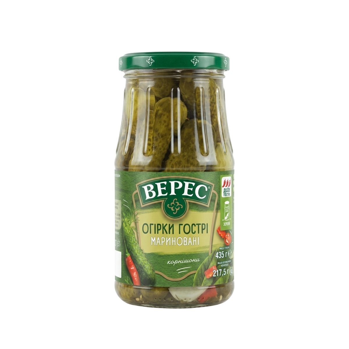 Castraveți marinați picanți VERES 435gr