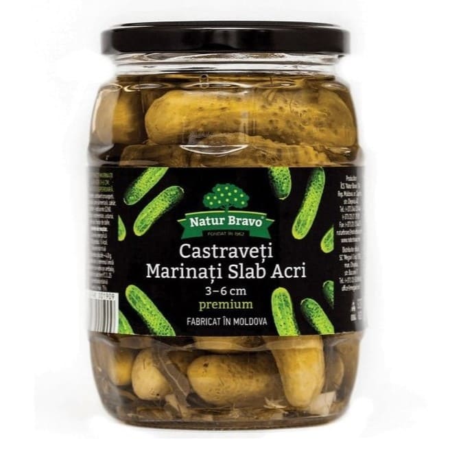 Natur Bravo Lightly Pickled Cucumbers 720 g