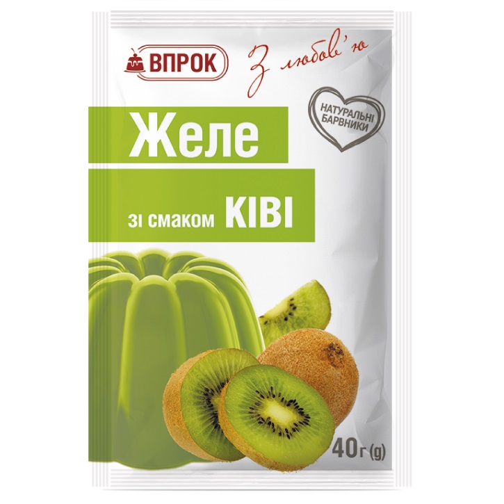 Kiwi-flavored jelly Vprok