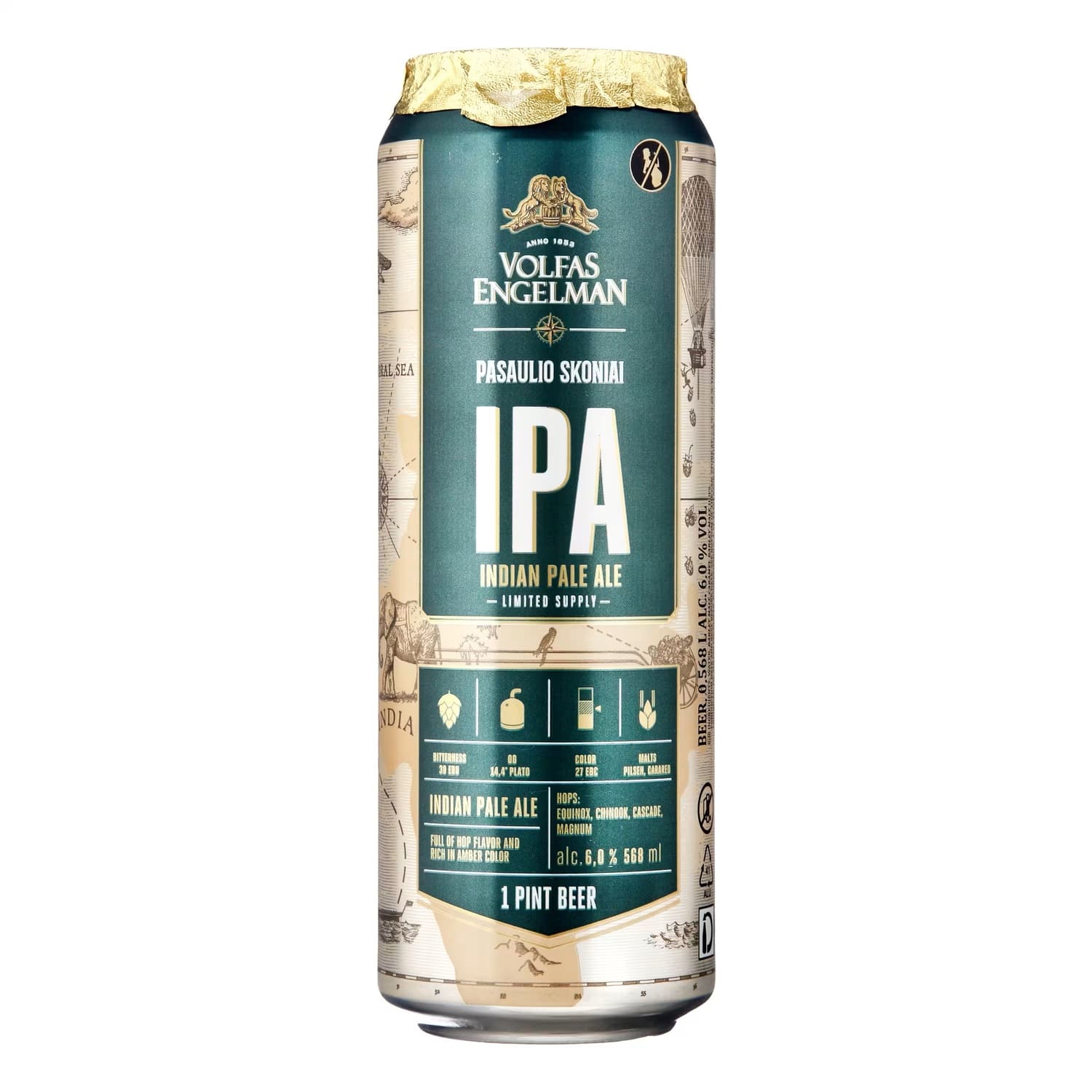 Bere IPA Volfas Engelman 568ml