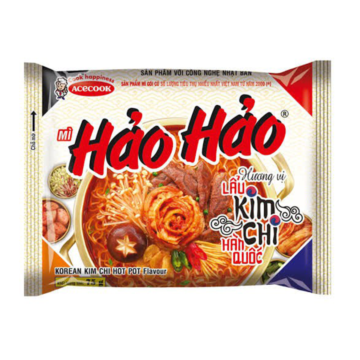 Ramen cu aromă Kimchi ACECOOK 77gr