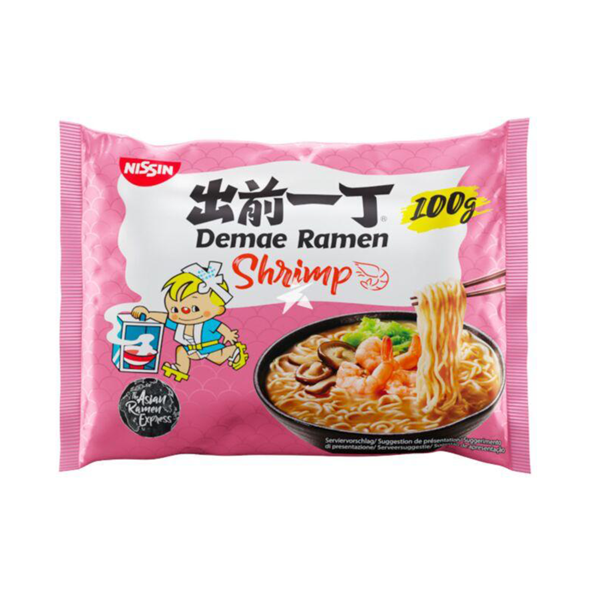 RAMEN CU AROMĂ DE CREVEȚI 100 GR NISSIN