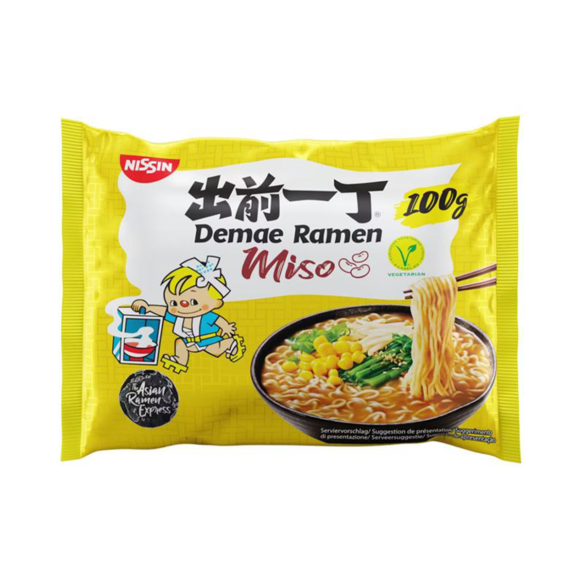 RAMEN CU AROMĂ DE MISO 100 GR NISSIN