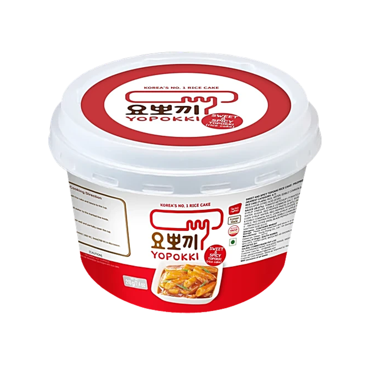 Ramen Topokki dulce-picant YOPOKKI 210gr