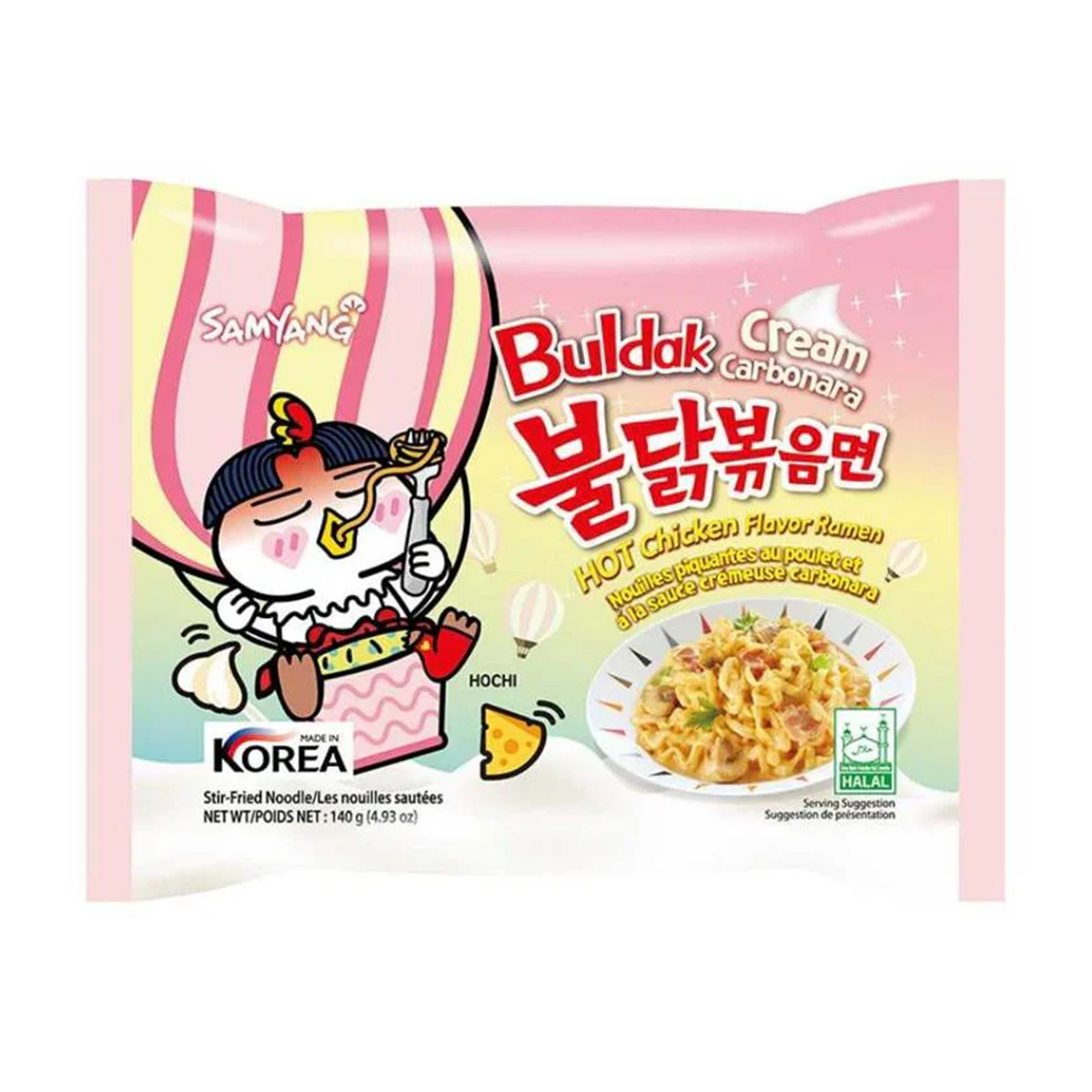 RAMEN CU SOS CREMOS CARBONARA „BULDAK” 140 G