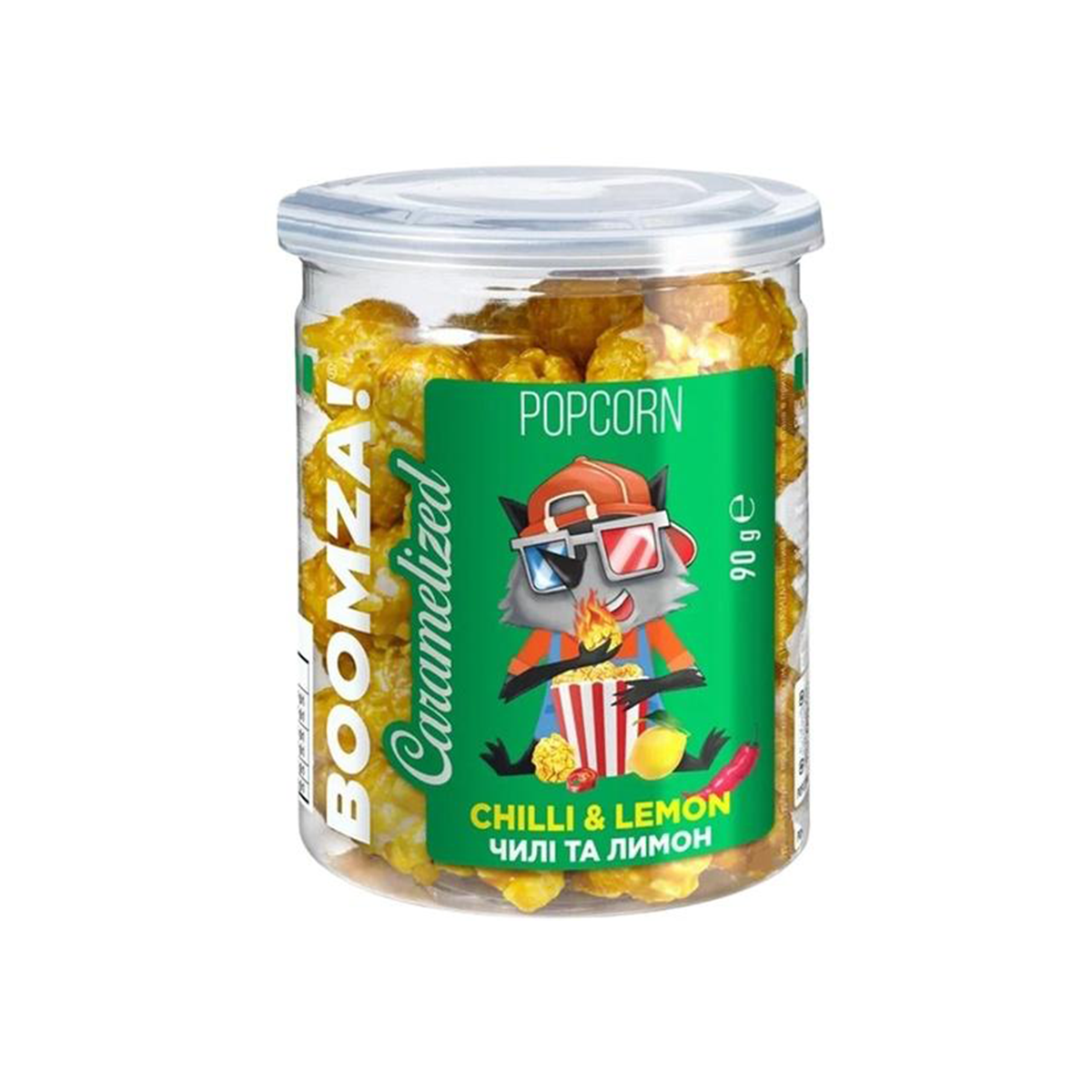 POPCORN GUST CHILI/LAMAIE TUB 90GR BOOMZA