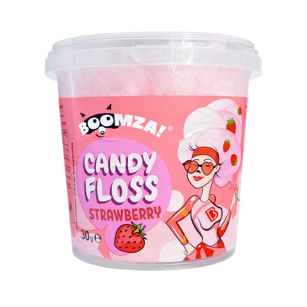 VATA DE ZAHAR GUST CAPSUNI 30GR BOOMZA