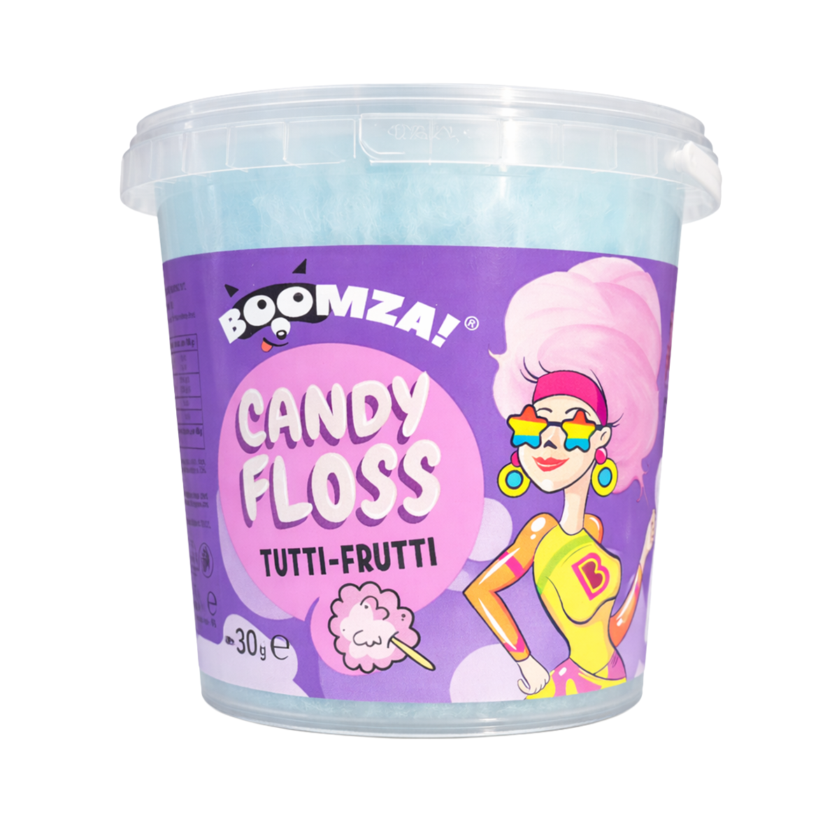 VATA DE ZAHAR GUST TUTTI FRUTTI 30GR BOOMZA