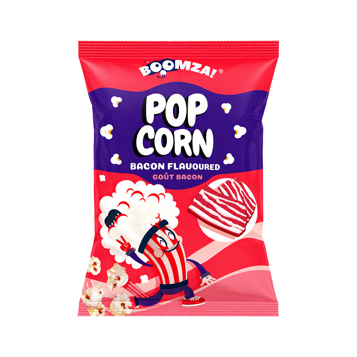 POPCORN GUST BACON PUNGA 120G BOOMZA