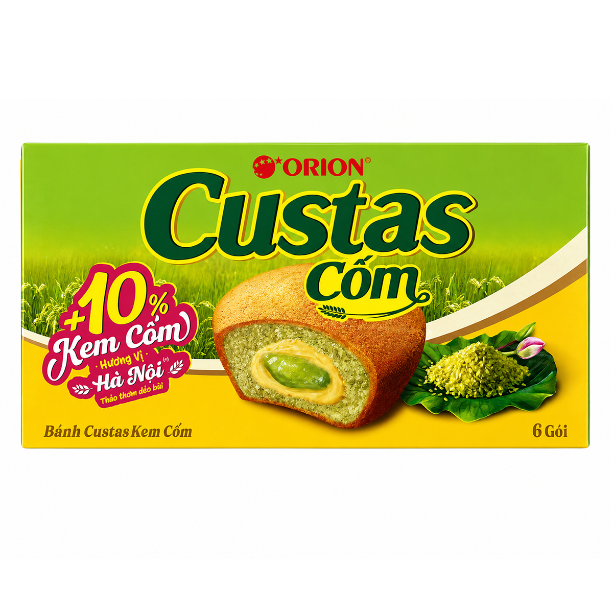 PRAJITURICA CU OREZ VERDE CUSTAS 6*23.55GR ORION