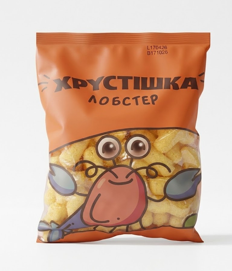 PUFULETI CU GUST DE HOMAR (LOBSTER) 45G HRUSTISHKA