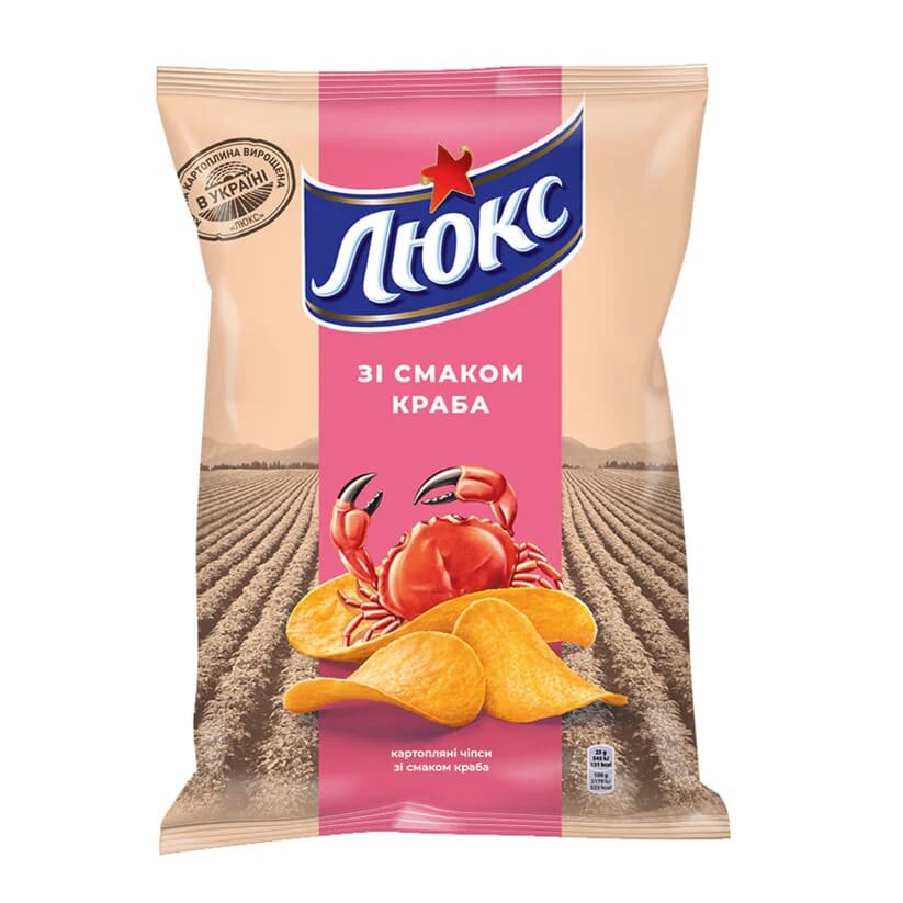 Crab-flavored chips Lux 125gr