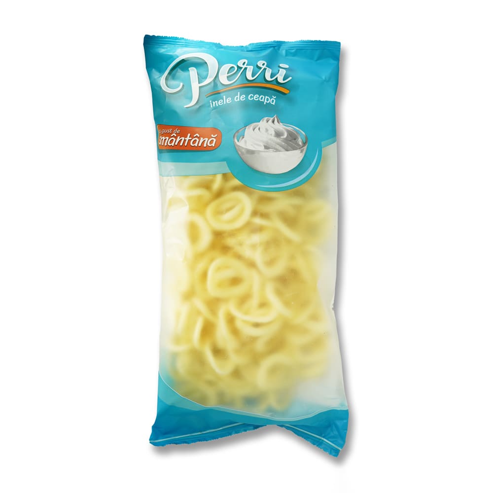 Onion ring snacks with sour cream flavor Perri 100gr