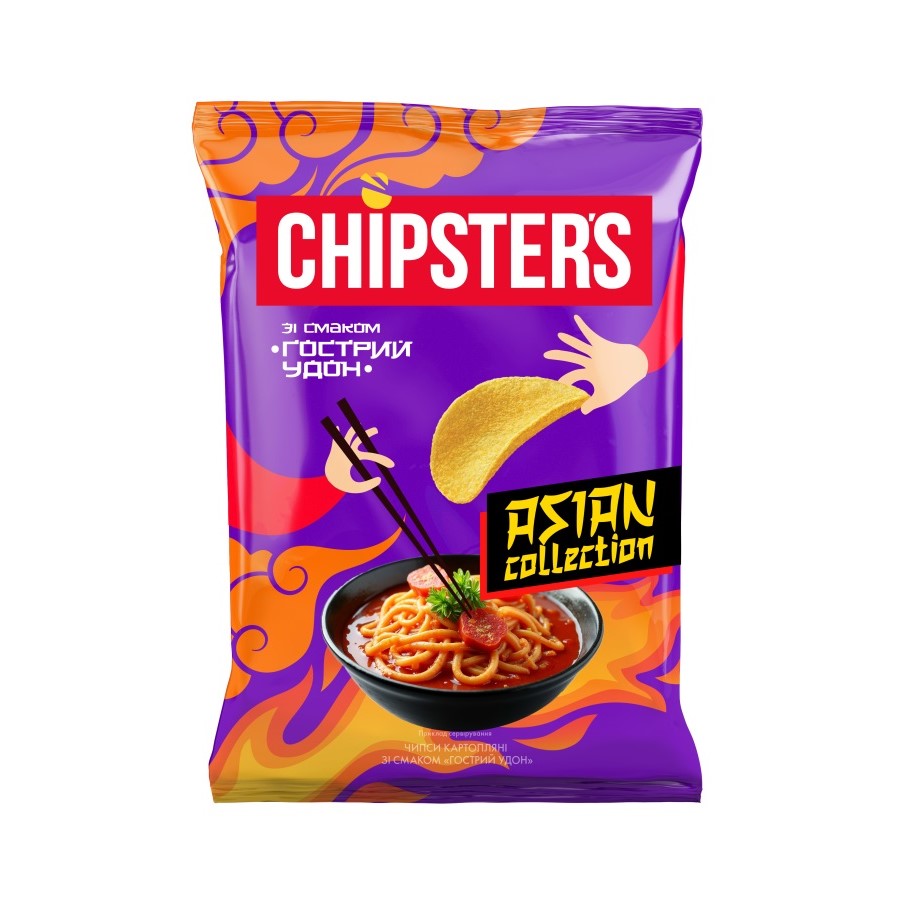 Chips cu aromă „Udon picant” Chipsters