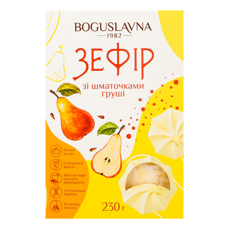 ZEFIR with pear pieces “Boguslavna”