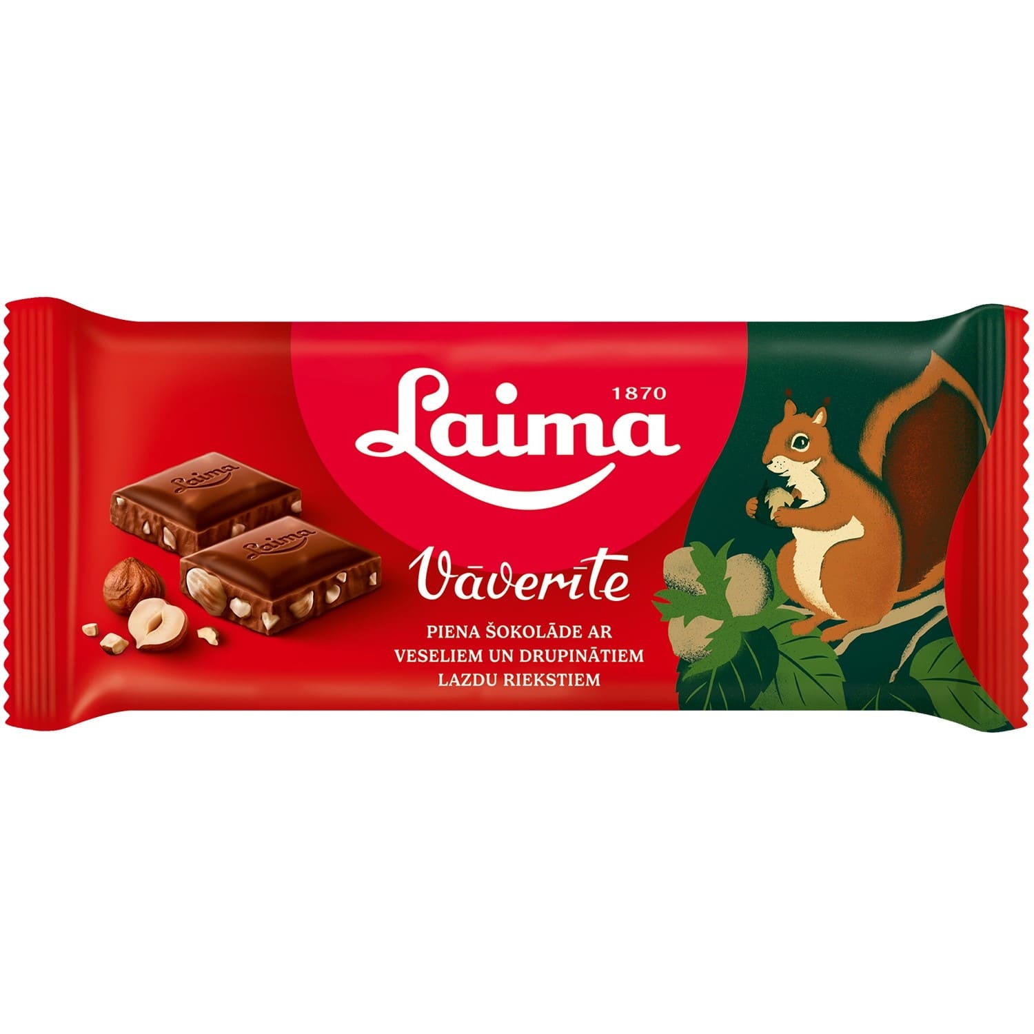 Ciocolată cu lapte Vāverīte (Veverița) Laima 90gr