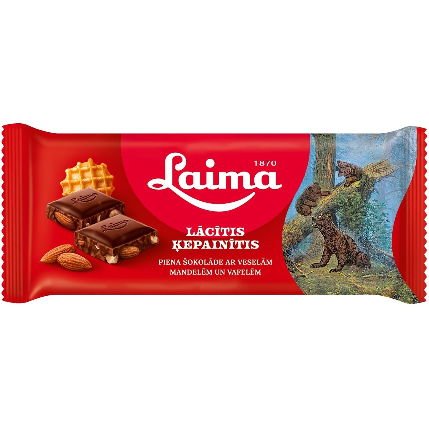 Ciocolată cu lapte Lācītis Ķepainītis Laima 90gr