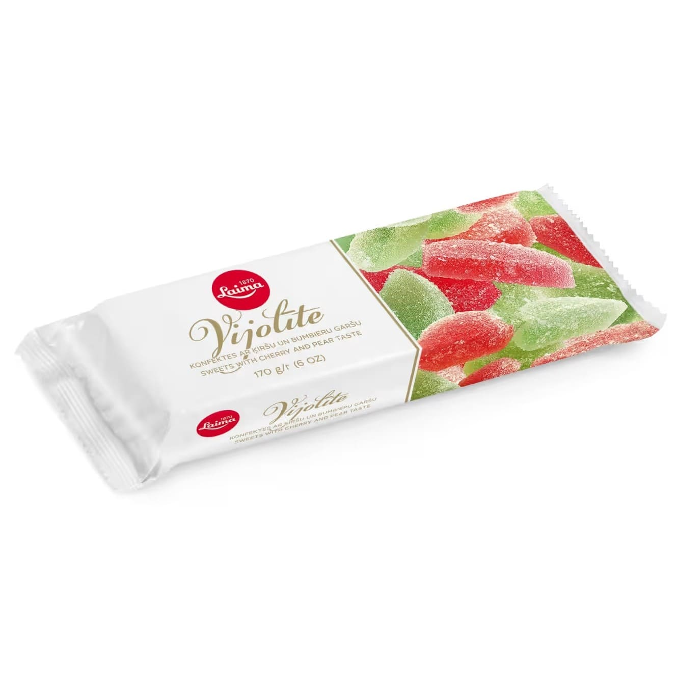 Bomboane jeleu Vijolīte cu vișină/pere Laima 170gr