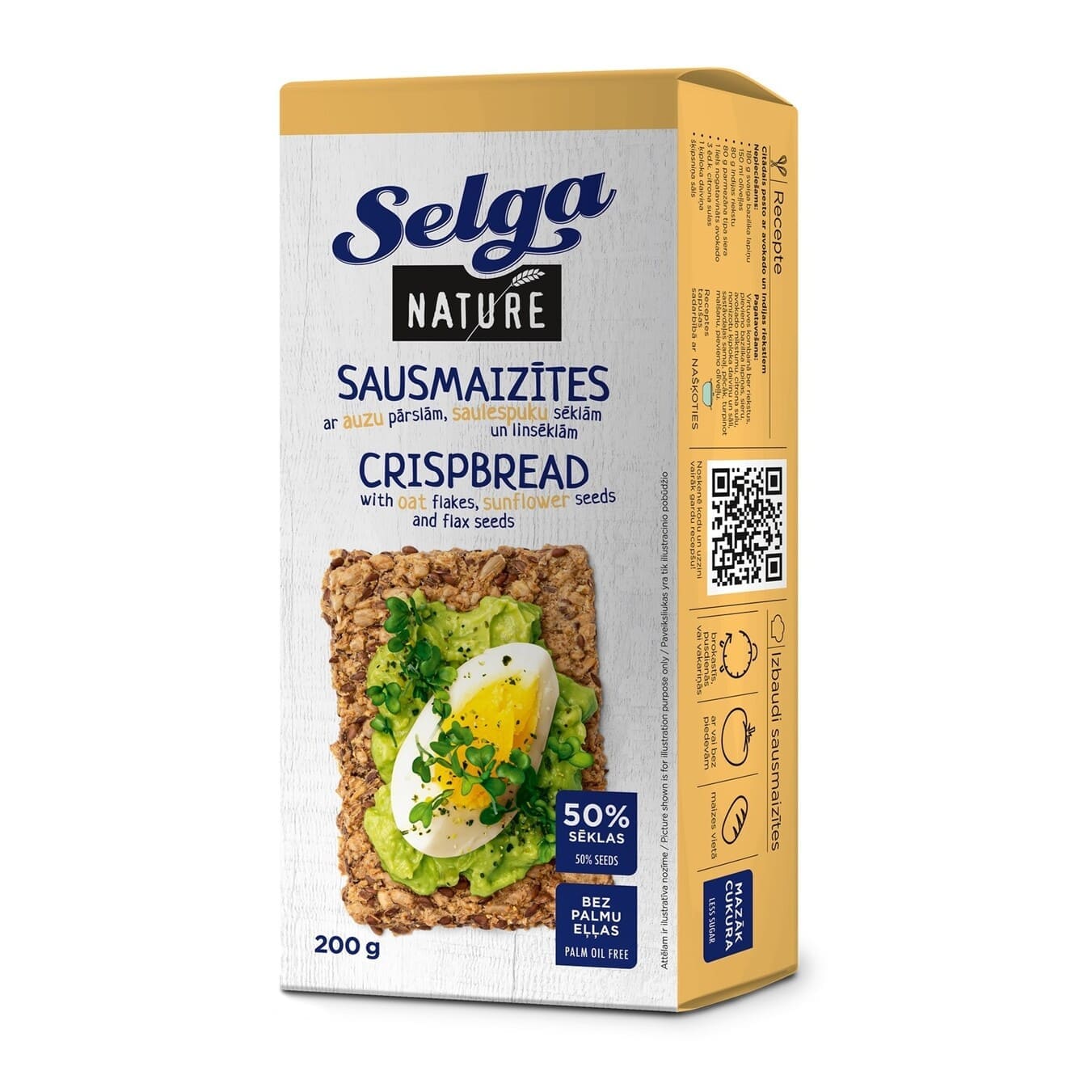 Pâinici crocante cu semințe Selga Laima 200gr