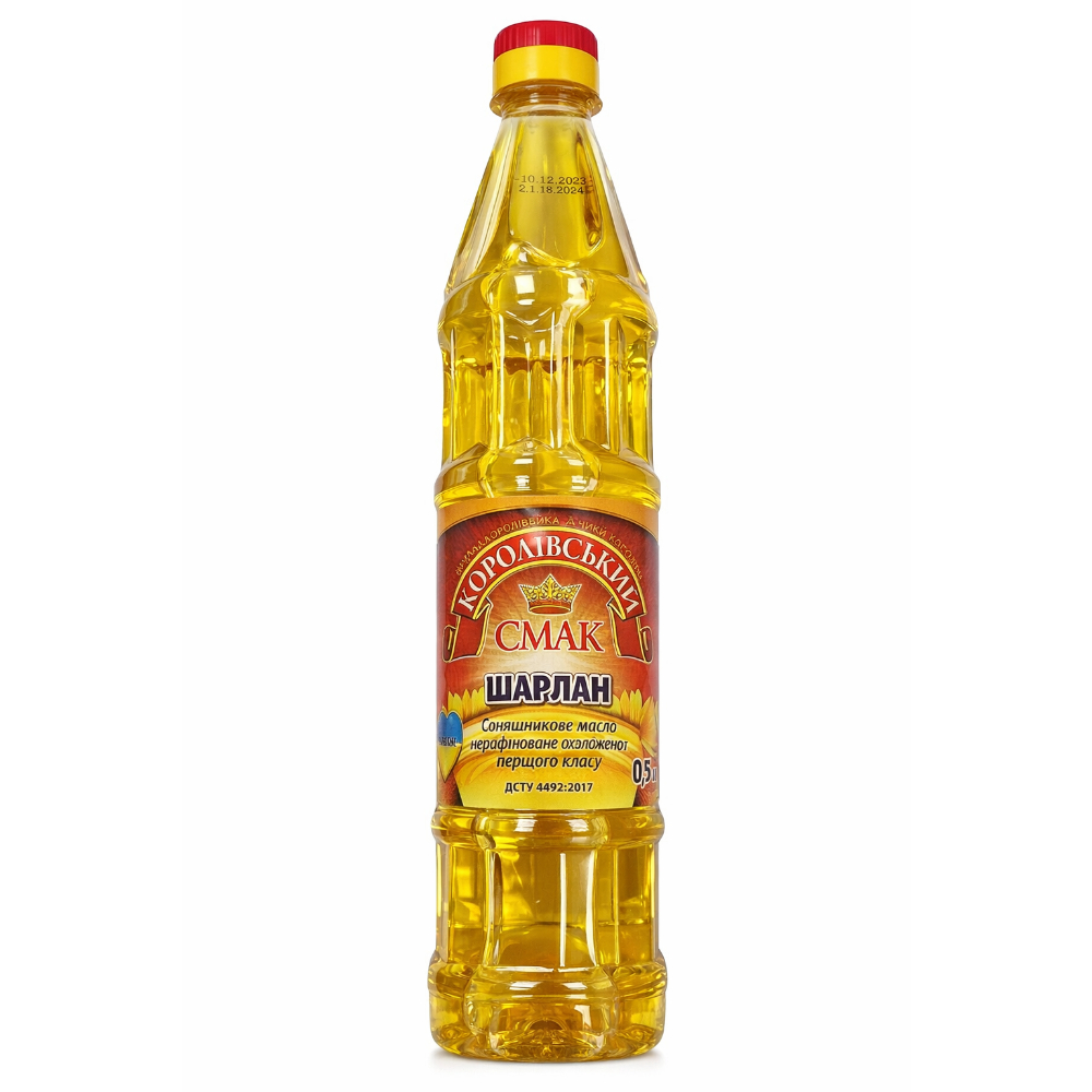 Ulei de floarea-soarelui presat la rece, nerafinat 500ml