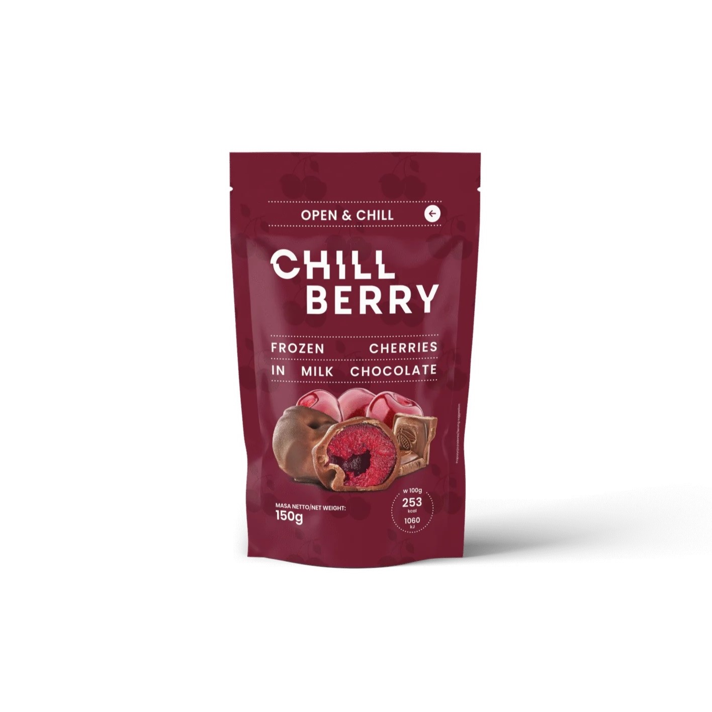 Vișină în ciocolată cu lapte Chilberry 150gr