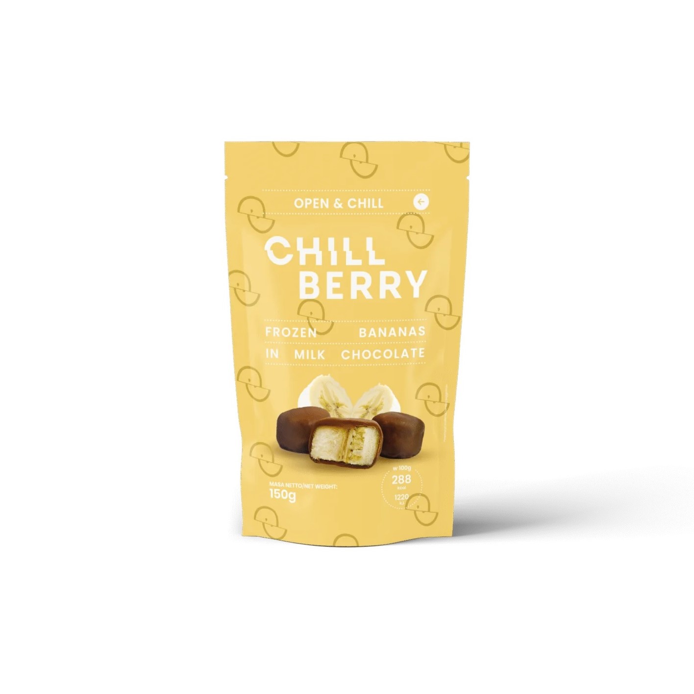 Banane în ciocolată cu lapte Chilberry 150gr