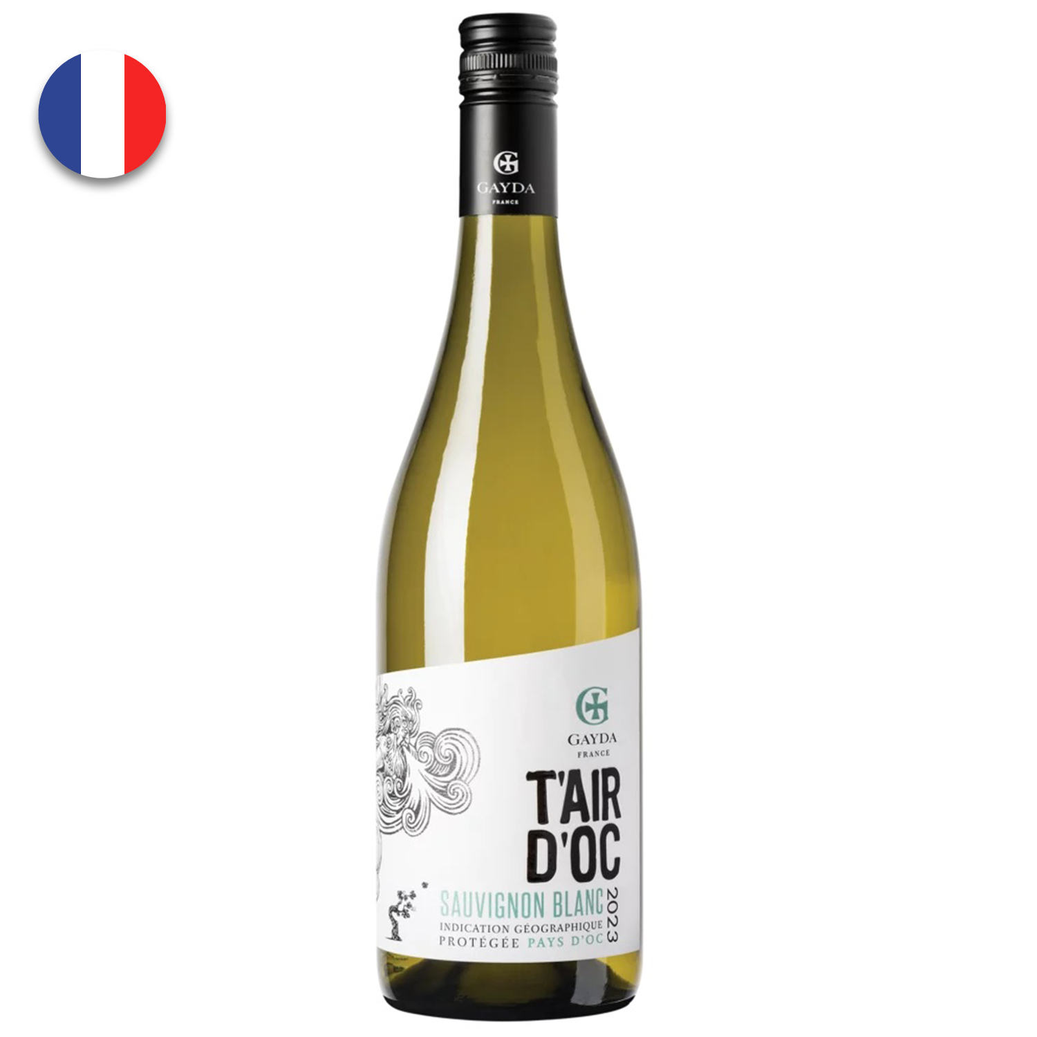 Vin alb sec T'AIR D'OC SAUVIGNON 0,75L DOMAIN