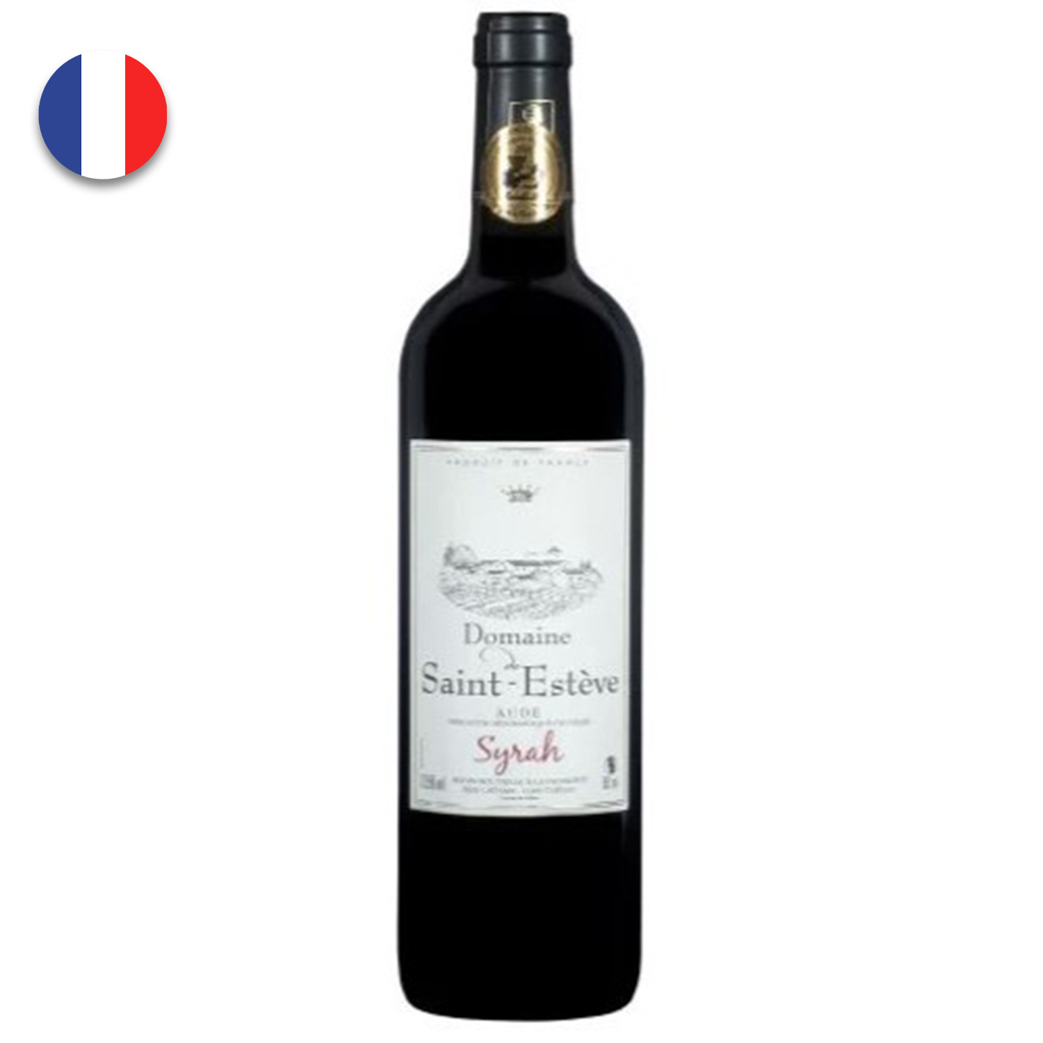 Vin rosu sec SYRAH 0,75L SAINT ESTEVE