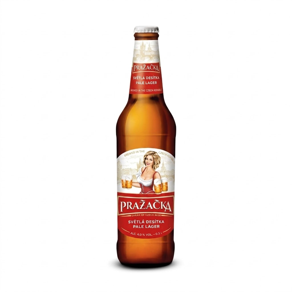 BERE PRAZACKA CRT. 0.5L STICLA CERNOVAR