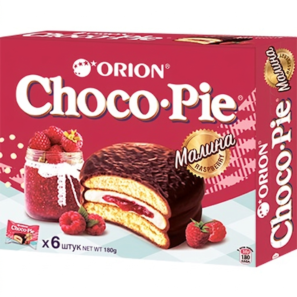 Choco Pie zmeură 6 × 30 g
