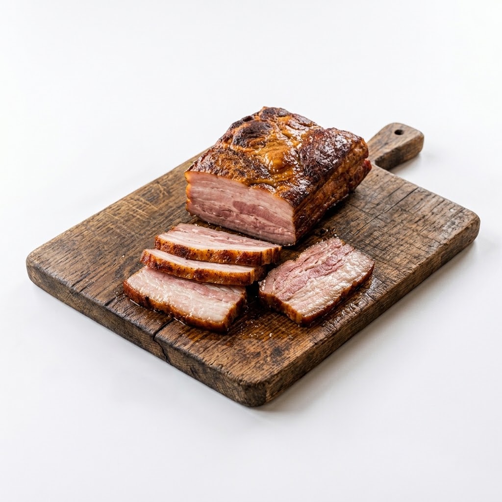 Baked smoked bacon
