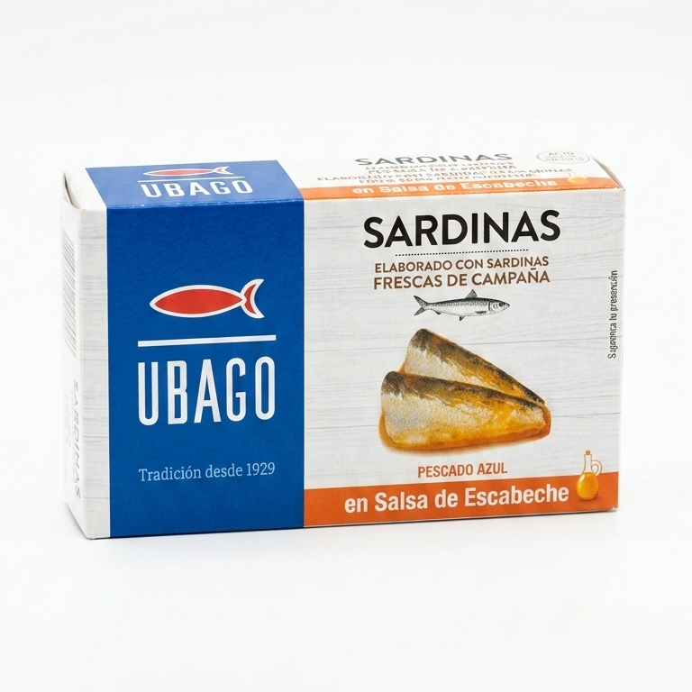 SARDINE IN SOS MARINAT 120G UBAGO