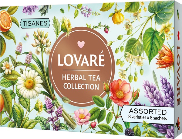 SET HERBAL TEA COLLECTION 64 PLICULETE 96GR LOVARE